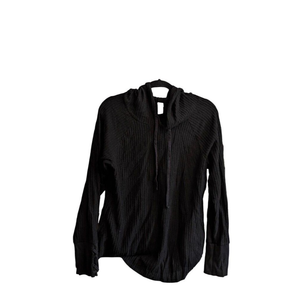 Boundaries Black Hooded Long Sleeve Top XL